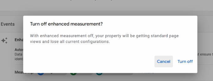 Click turn off button for enhanced measurement