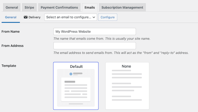 Customize the payment receipt and confirmation emails