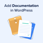 How to add documentation in WordPress