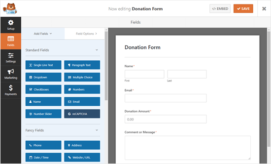 Modify your form in WPForms